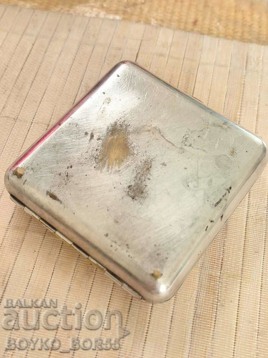Delivery of Antique Royal Bronze Deep Silver Plated Snuffbox Delivery of Antique Royal Bronze Deep Silver Plated Snuffbox