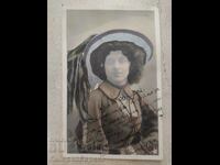 Old photo card traveled 1904.