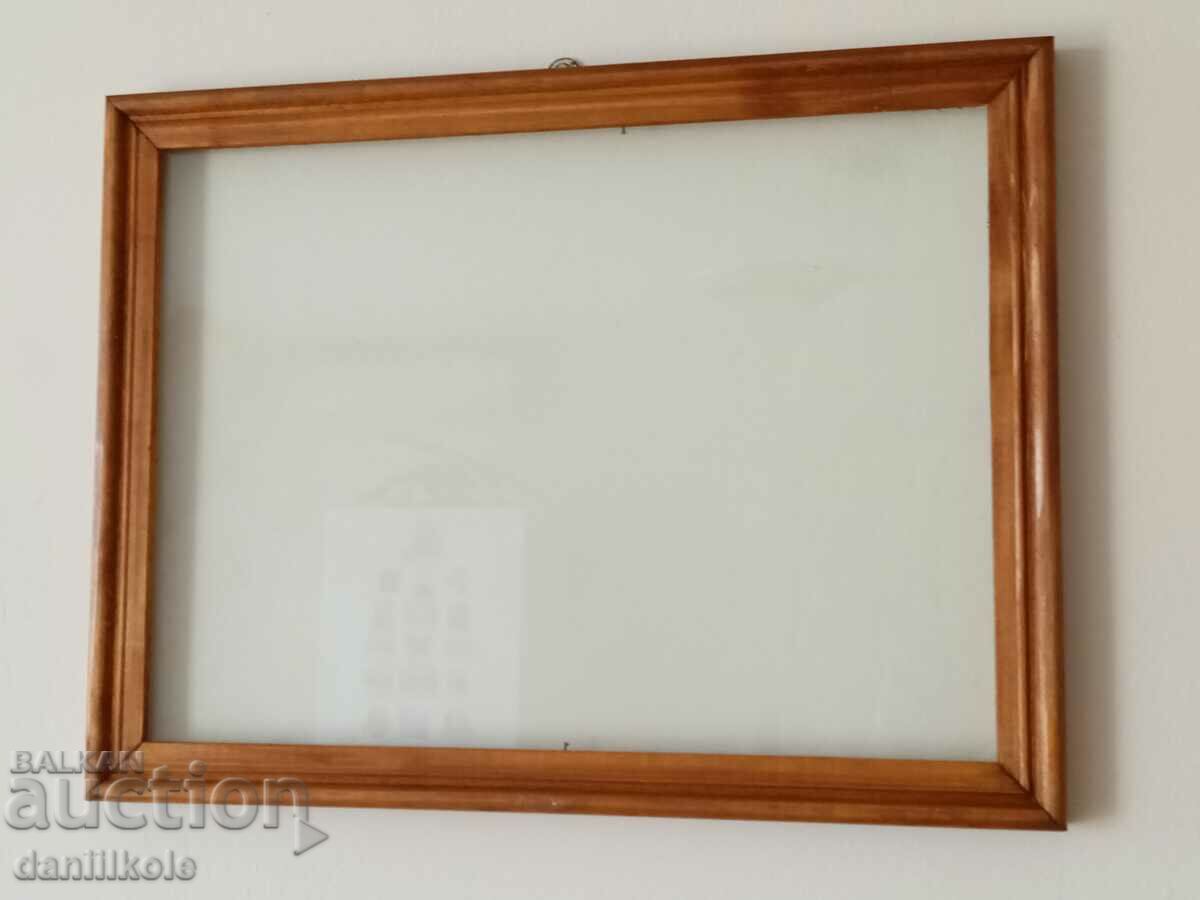 *$*Y*$* WOODEN PICTURE FRAME WITH GLASS - NEW *$*Y*$* with price 10.00 BGN | € 5.11