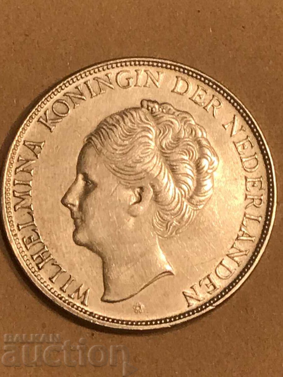 Curaçao Netherlands 2 1/2 Gulden 1944 Wilhelmina Silver with price 90.00 BGN | € 46.02 Curaçao Netherlands 2 1/2 Gulden 1944 Wilhelmina Silver with price 90.00 BGN | € 46.02