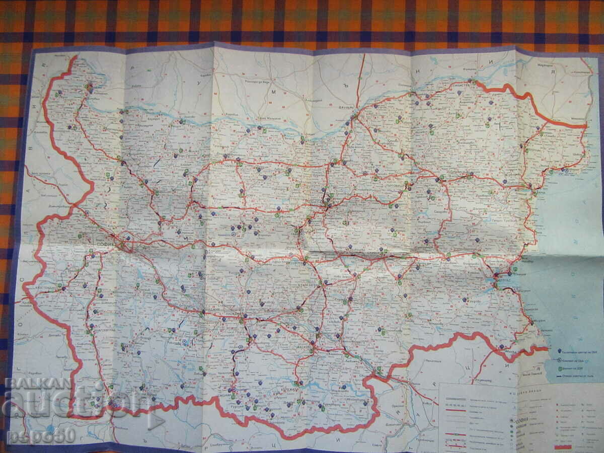 Auction  ROAD MAP OF BULGARIA FROM SOCA /1/