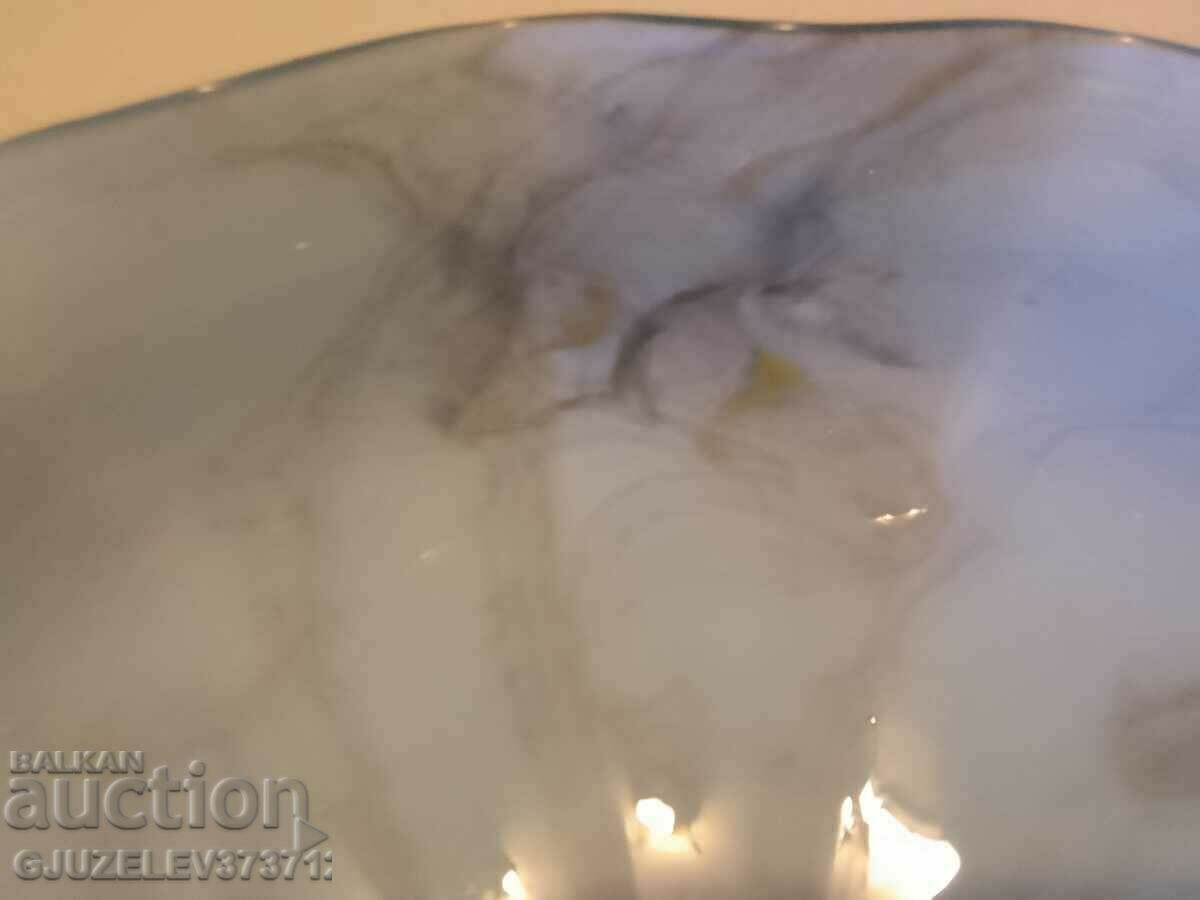 Art Deco lamp shade chandelier double layer glass - 6 Art Deco lamp shade chandelier double layer glass - 6