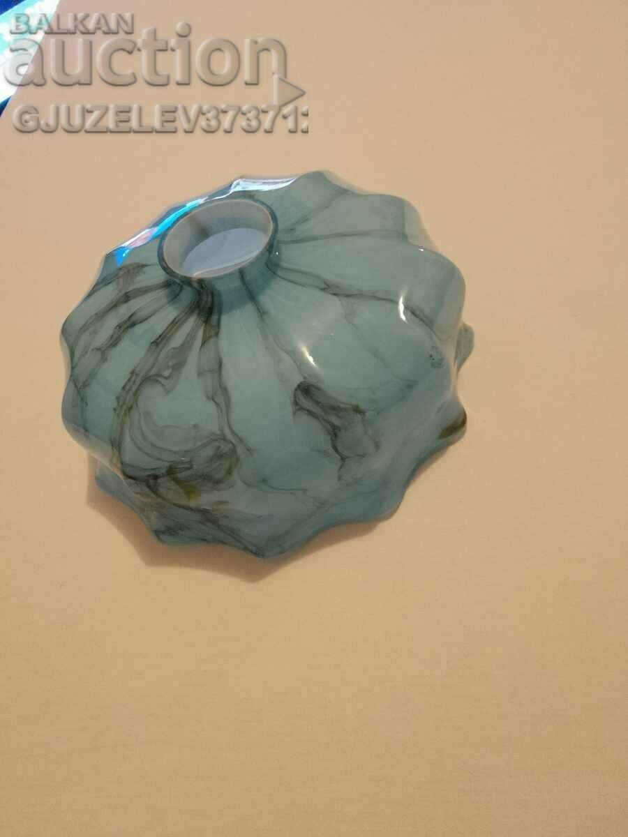Арт Деко абажур за лампа полилей двупластово стъкло
