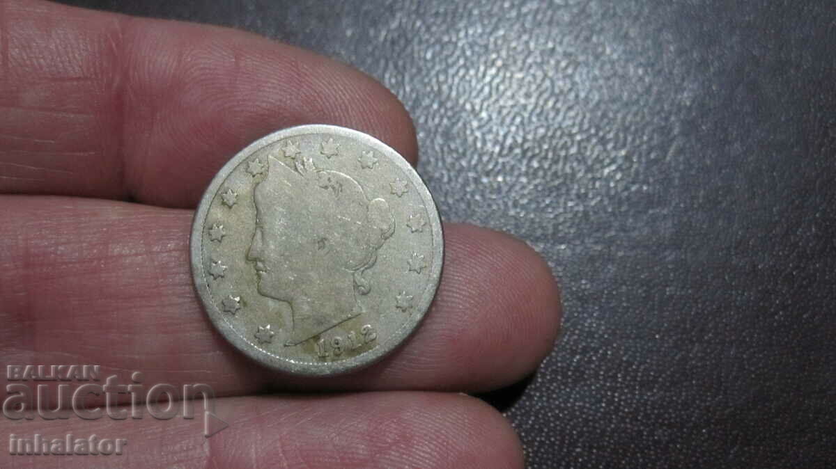 1912 5 cents USA - LIBERTY -