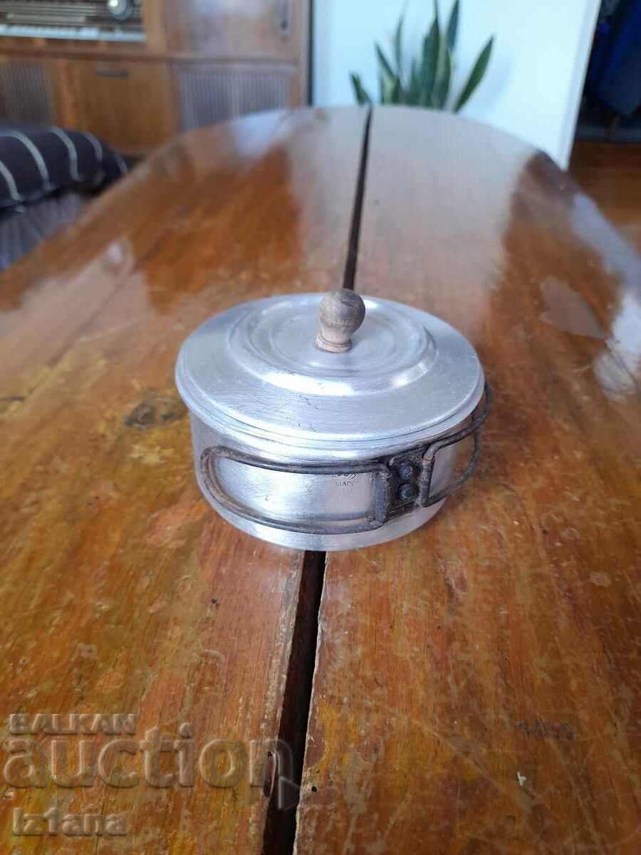 Old alcohol stove, alcohol tank