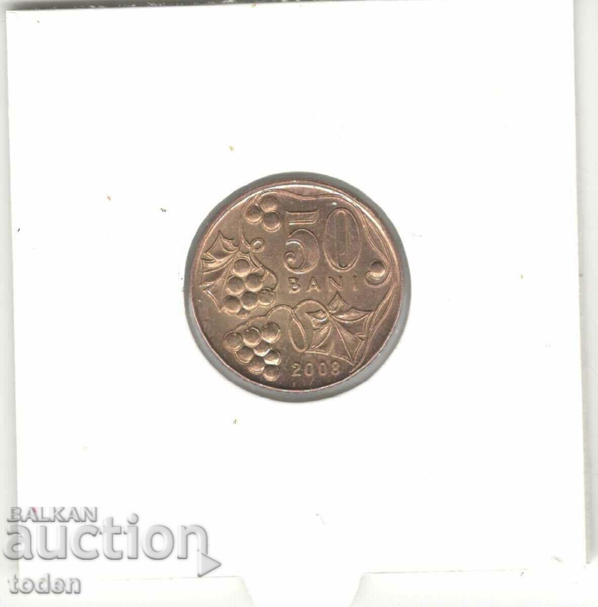 Auction Moldova-50 Bani-2008-KM# 10 Auction Moldova-50 Bani-2008-KM# 10