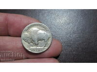 1936 5 cents USA - Bison