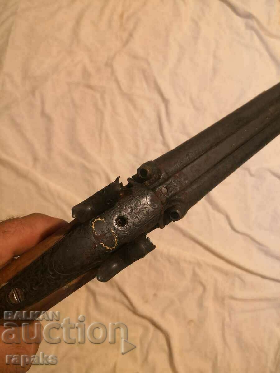 Pușcă cu încărcare frontală cu lovitori externi și decorațiuni - 5 Pușcă cu încărcare frontală cu lovitori externi și decorațiuni - 5