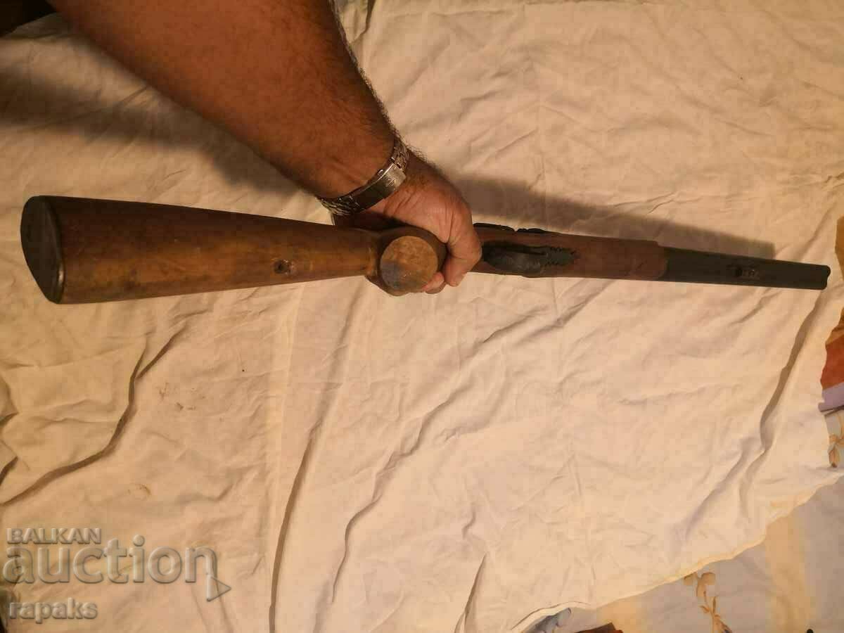 Pușcă cu încărcare frontală cu lovitori externi și decorațiuni Pușcă cu încărcare frontală cu lovitori externi și decorațiuni