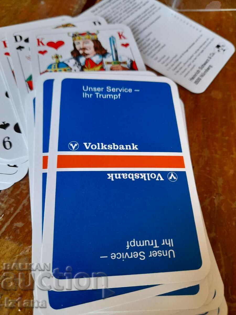 Delivery of Old Volksbank playing cards