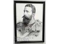 High Quality Framed Portrait of Prince Alexander Battenberg