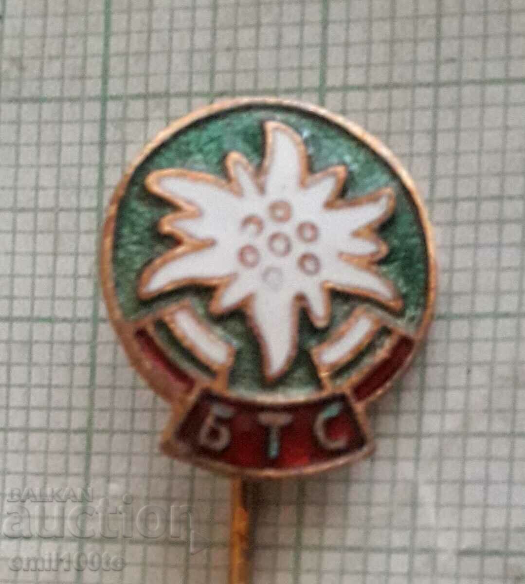 Badge - BTS Bulgarian Tourist Union with price 2.00 BGN | € 1.02 Badge - BTS Bulgarian Tourist Union with price 2.00 BGN | € 1.02