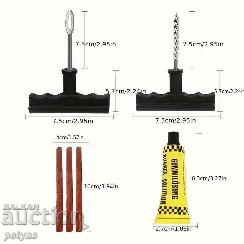 Tire gluing kit (with wick)