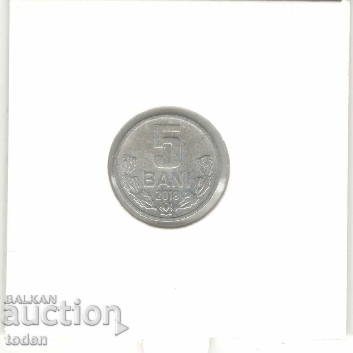 Auction Moldova-5 Bani-2018-KM# 2 Auction Moldova-5 Bani-2018-KM# 2