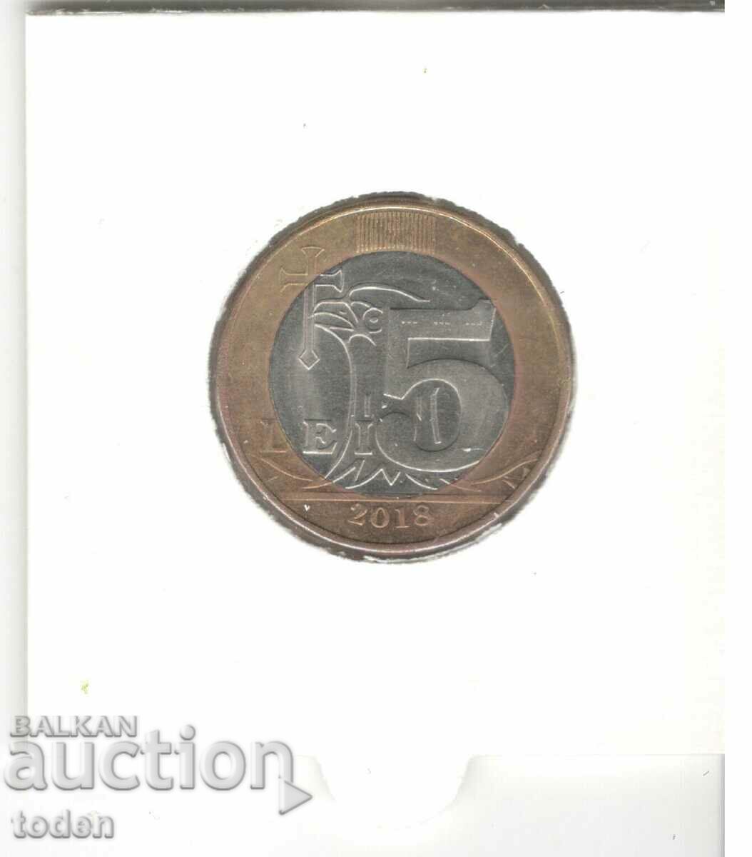 Auction Moldova-5 Lei-2018-KM# 155 Auction Moldova-5 Lei-2018-KM# 155