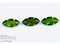 3 Pieces Green Chrome Diopside 0.65ct Marquise Cut #3