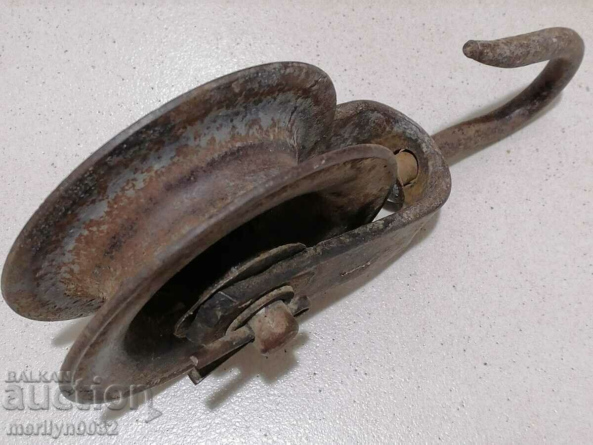 Pulley for weights roll polyspast hook hook - 5 Pulley for weights roll polyspast hook hook - 5