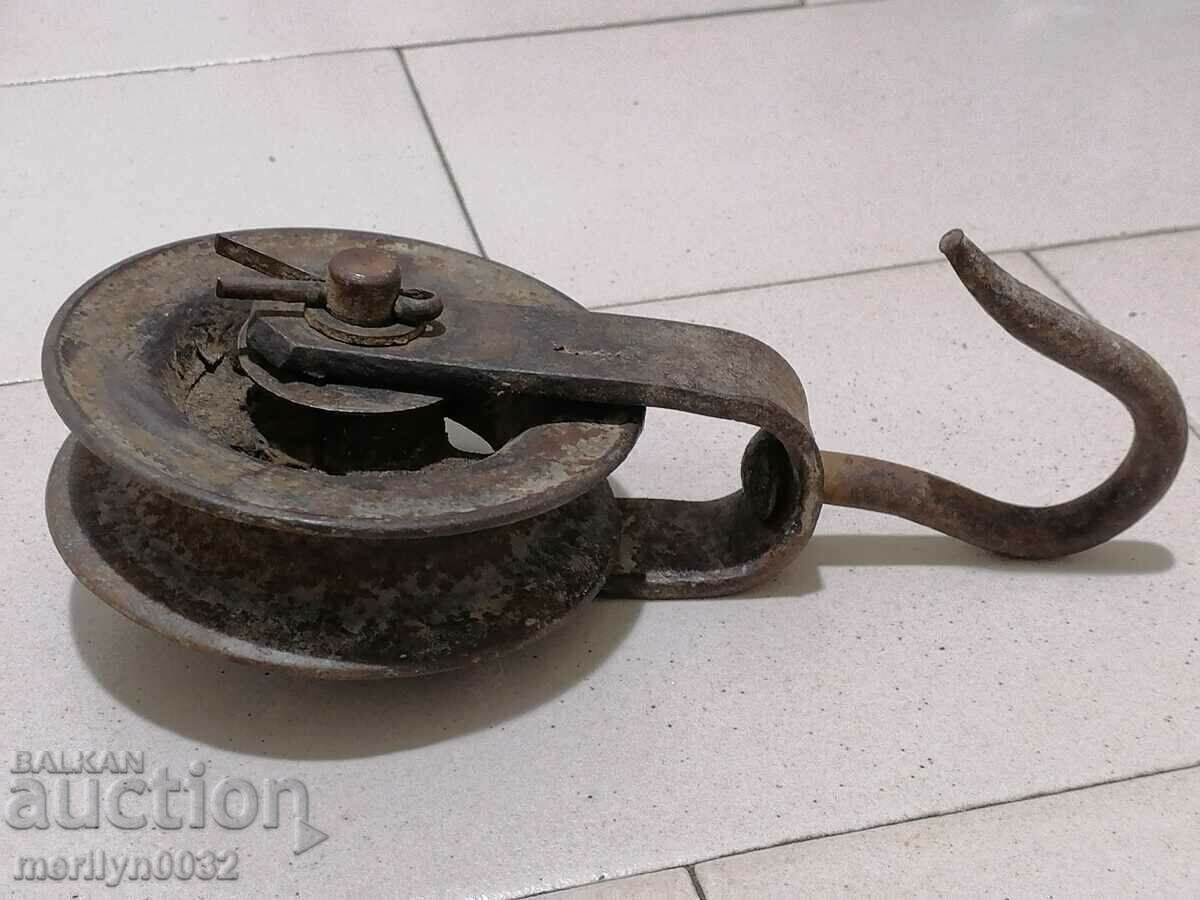 Pulley for weights roll polyspast hook hook - 7 Pulley for weights roll polyspast hook hook - 7
