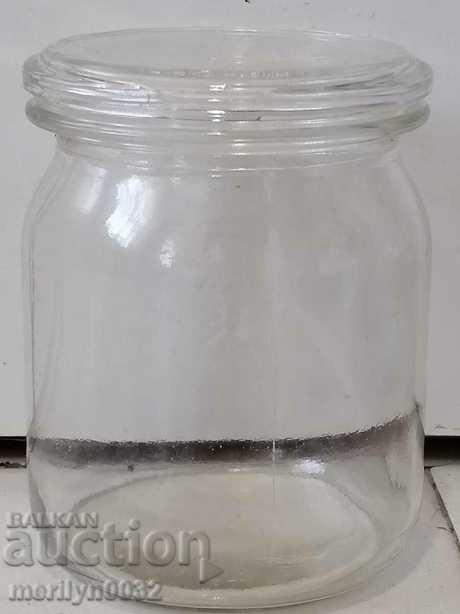 Old German glass jar, 1930s - 6 Old German glass jar, 1930s - 6