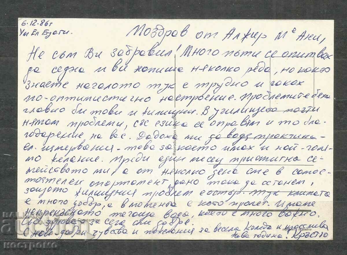 Old Post card ALGERIA - A 954 with price 1.00 BGN | € 0.51 Old Post card ALGERIA - A 954 with price 1.00 BGN | € 0.51