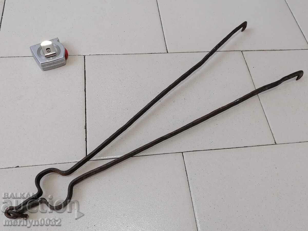 Old dilaf, tongs, wrought iron for oven - 6 Old dilaf, tongs, wrought iron for oven - 6