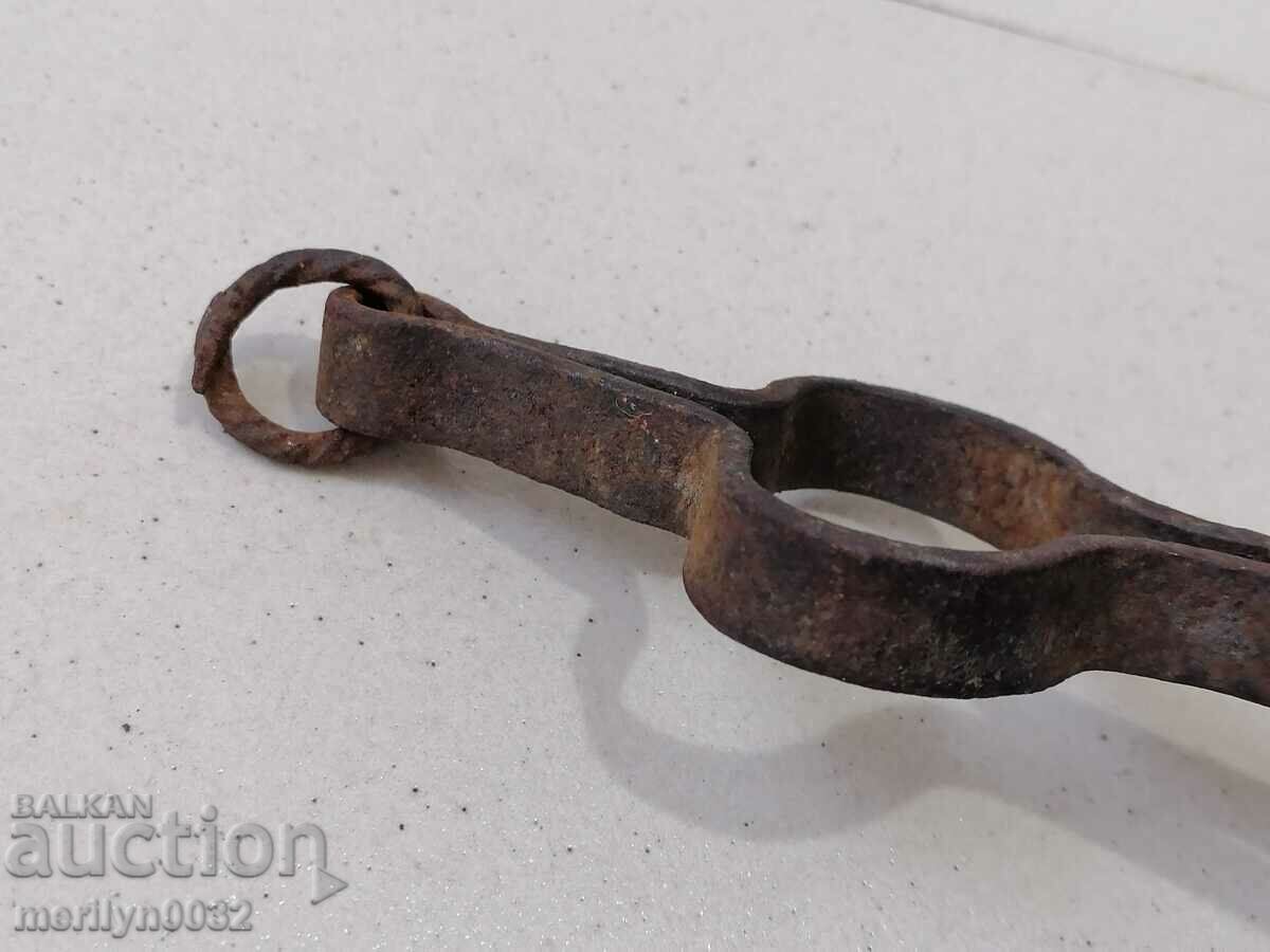 Old dilaf, tongs, wrought iron for oven - 7 Old dilaf, tongs, wrought iron for oven - 7