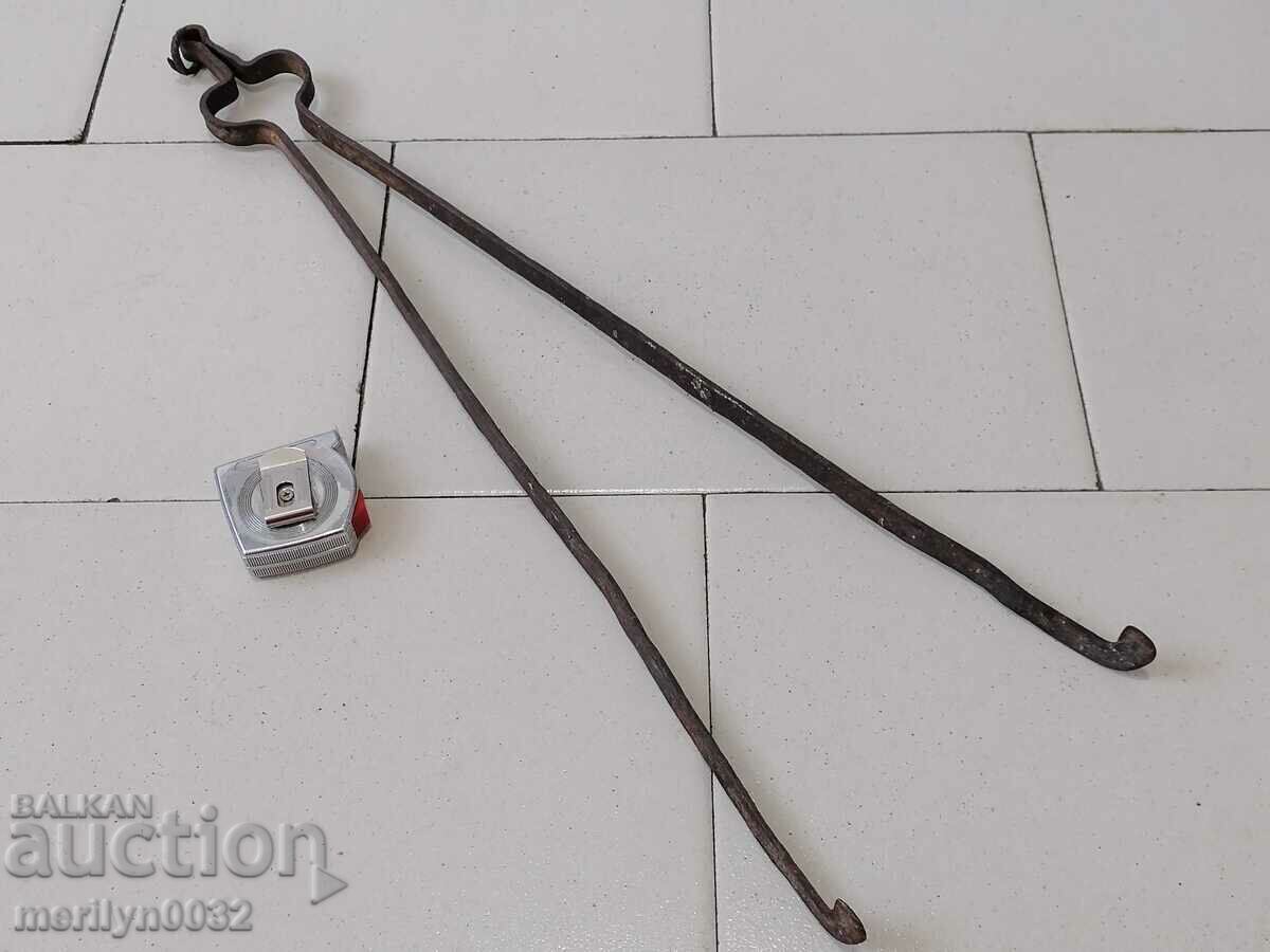 Dilaf vechi, clește, fier forjat pentru cuptor