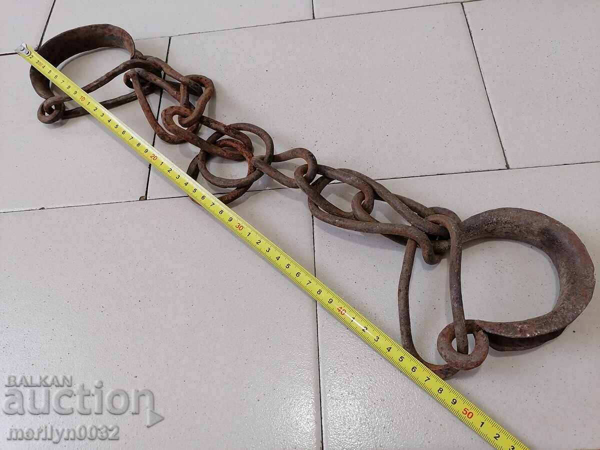Стари ръчно ковани букаи, вериги, пранги, окови - 6 Стари ръчно ковани букаи, вериги, пранги, окови - 6