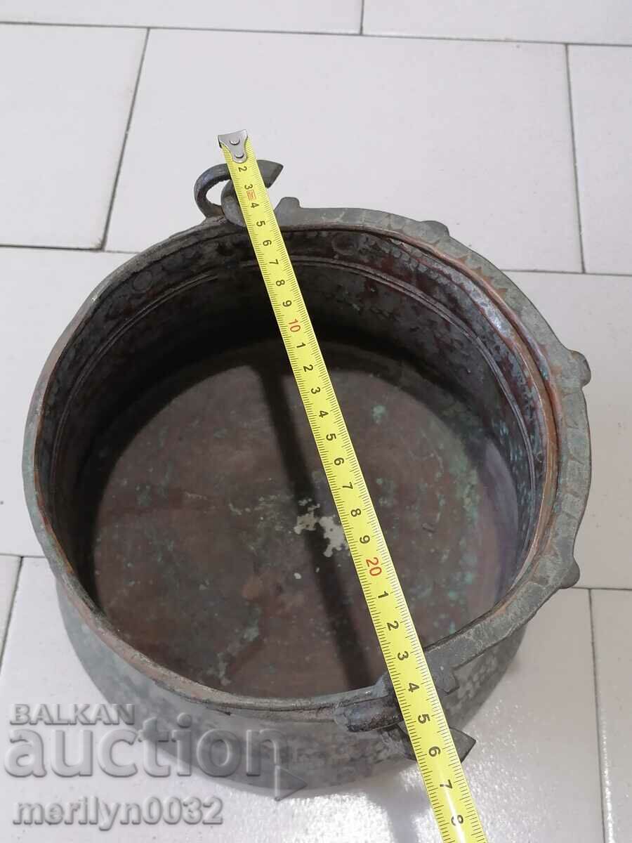 Old copper cauldron, copper, cauldron copper vessel menche - 7 Old copper cauldron, copper, cauldron copper vessel menche - 7
