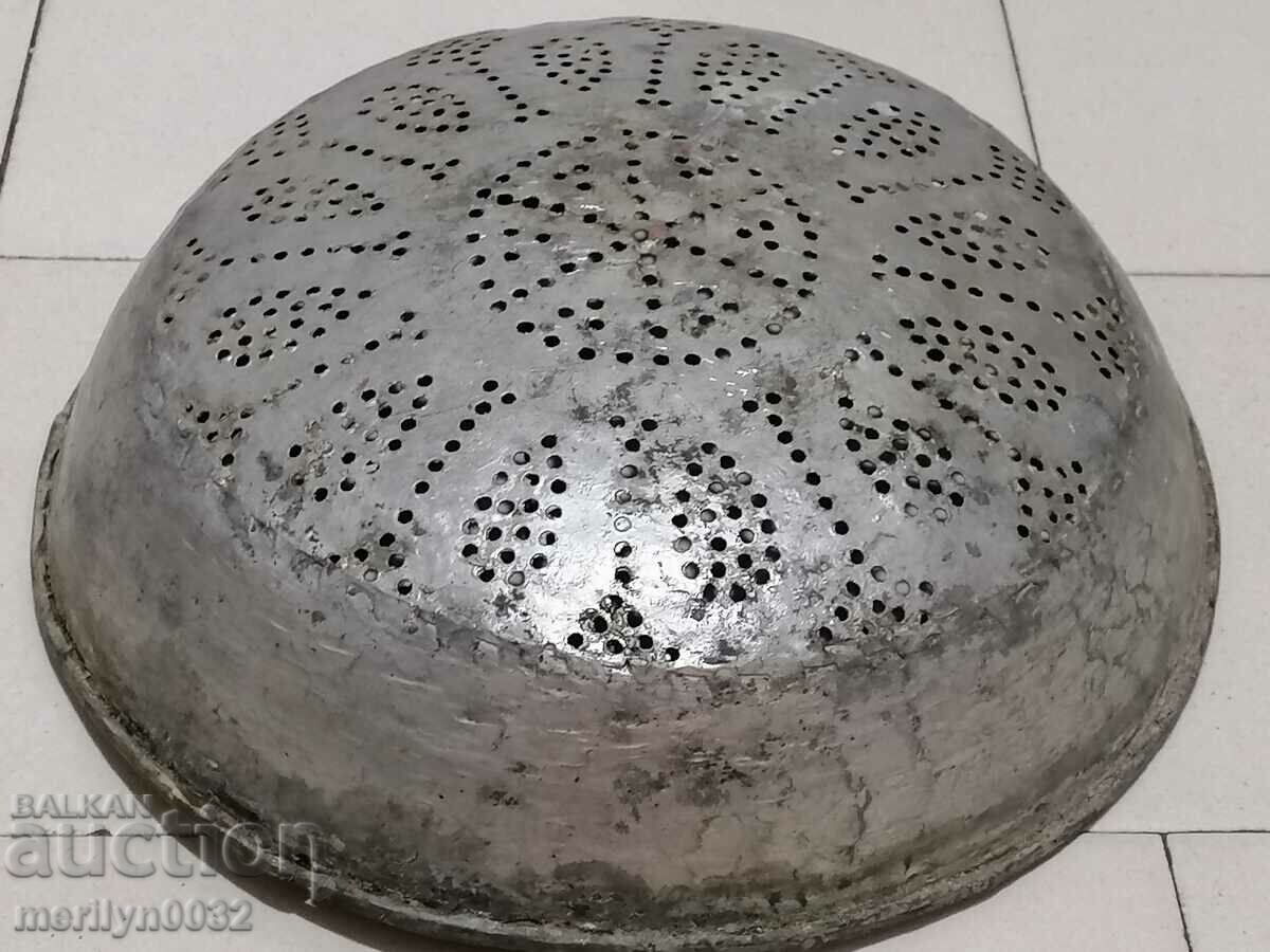 Auction Old copper colander copper pot, copper strainer cauldron cauldron cauldron Auction Old copper colander copper pot, copper strainer cauldron cauldron cauldron