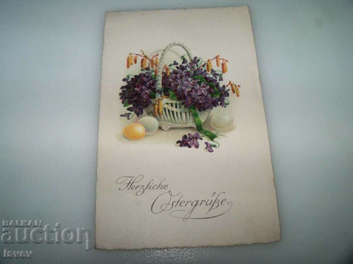 5 old Easter postcards 1935 - 1936. - 6