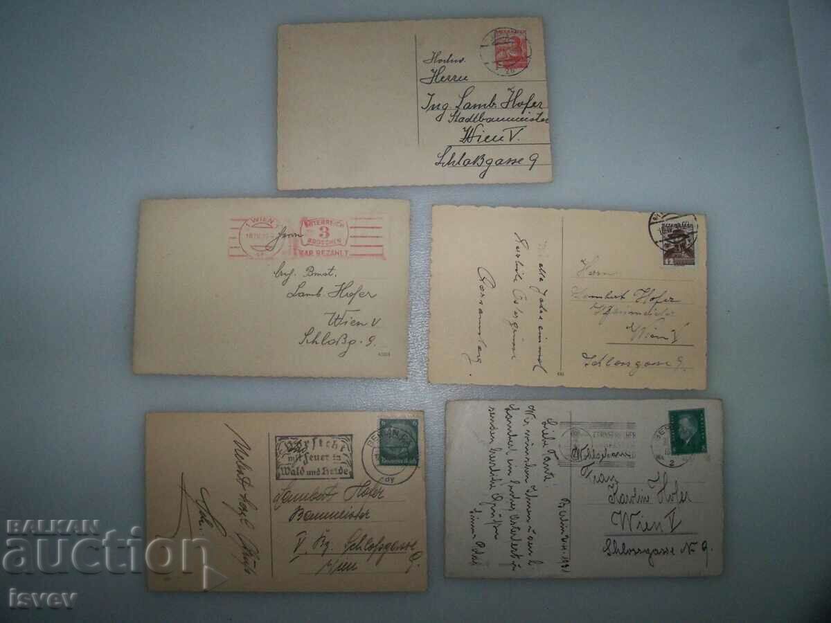 5 old Easter postcards 1935 - 1936. - 7