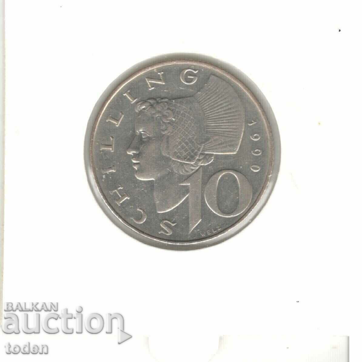 Auction Austria-10 Schilling-1990-KM# 2918 Auction Austria-10 Schilling-1990-KM# 2918