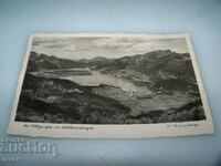 Lake Wolfgang in Salzkammergut, Austrian postcard 1940.