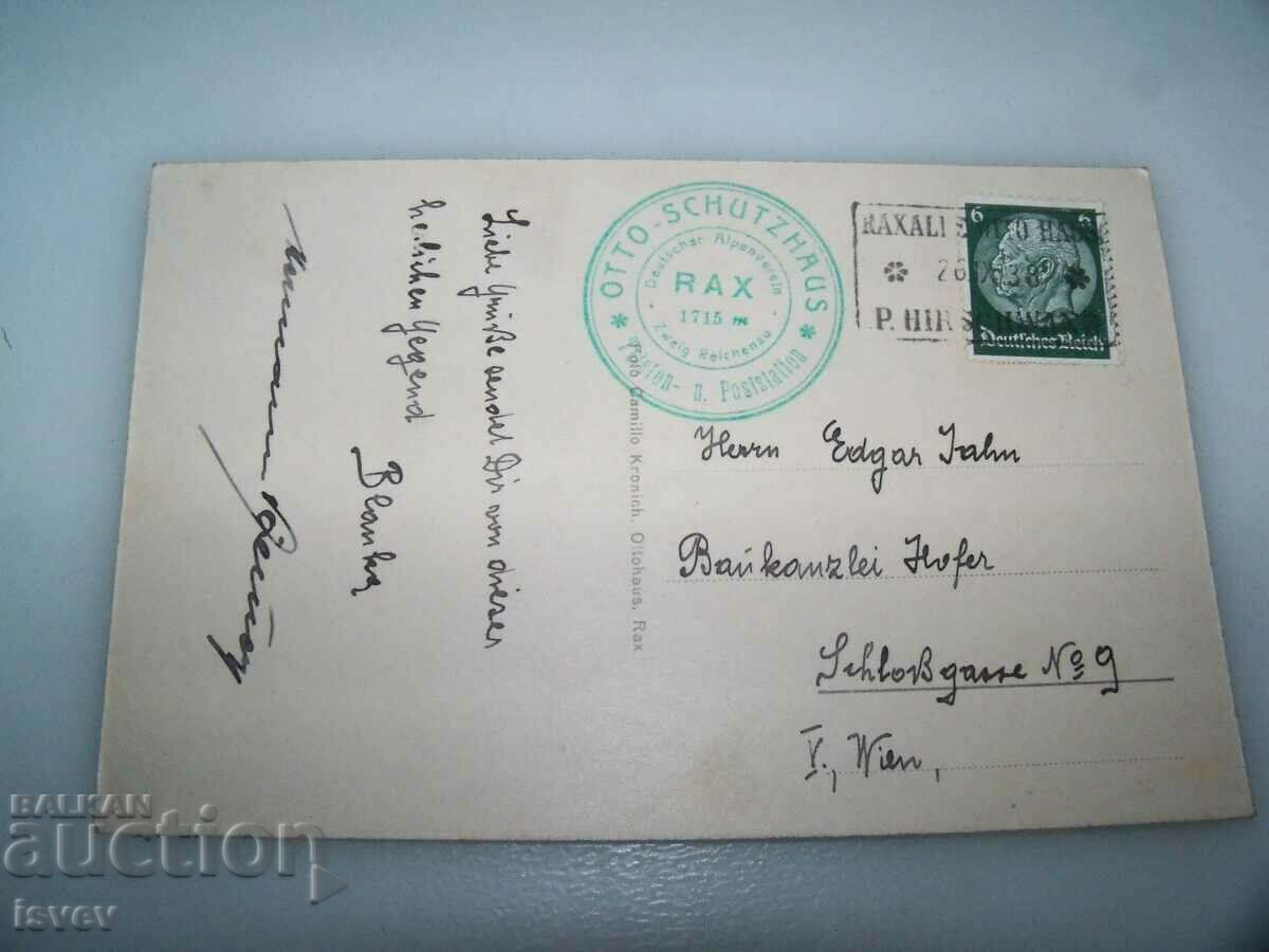 Παράδοση Αυστριακές Άλπεις, καρτ ποστάλ από το 1938. Παράδοση Αυστριακές Άλπεις, καρτ ποστάλ από το 1938.