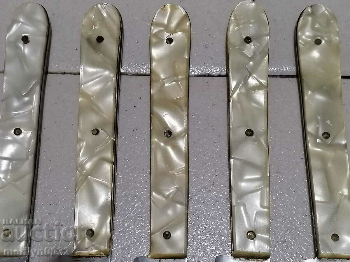 Auction Old knives 6 pieces Veliko Tarnovo Sickle and hammer NRB shank Auction Old knives 6 pieces Veliko Tarnovo Sickle and hammer NRB shank