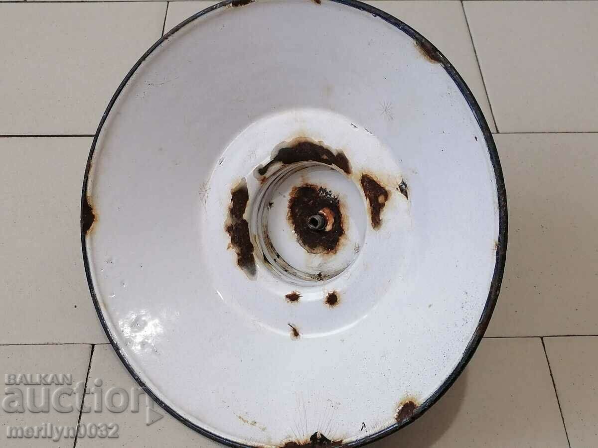 Old lamp reflector enamel stand - 7 Old lamp reflector enamel stand - 7