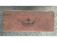Old wooden suitcase for decoration, prop