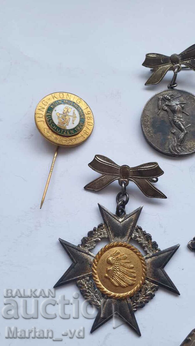 Auction Lot of foreign medals and badges Auction Lot of foreign medals and badges