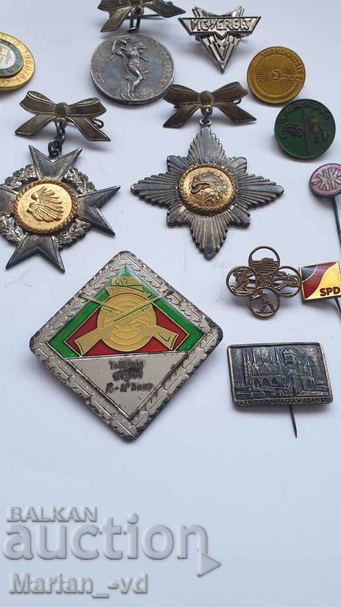 Lot of foreign medals and badges - 5 Lot of foreign medals and badges - 5