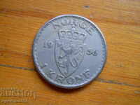 1 krone 1956 - Norway
