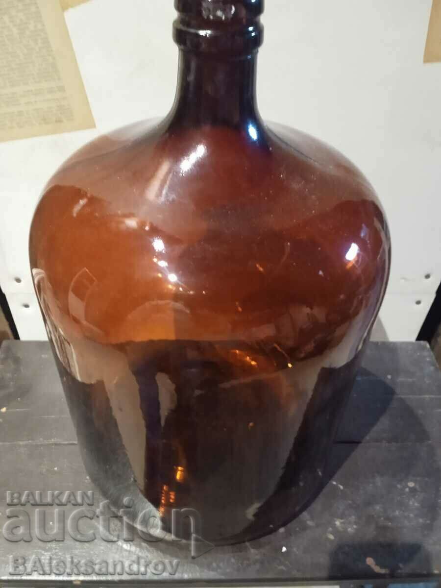 Large brown damajana with price 10.00 BGN | € 5.11 Large brown damajana with price 10.00 BGN | € 5.11