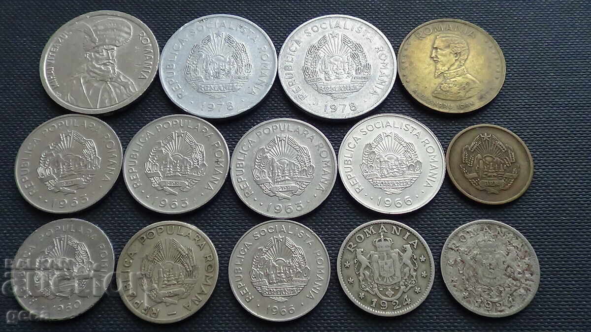 Delivery of Lot of coins Romania 14 pieces Delivery of Lot of coins Romania 14 pieces