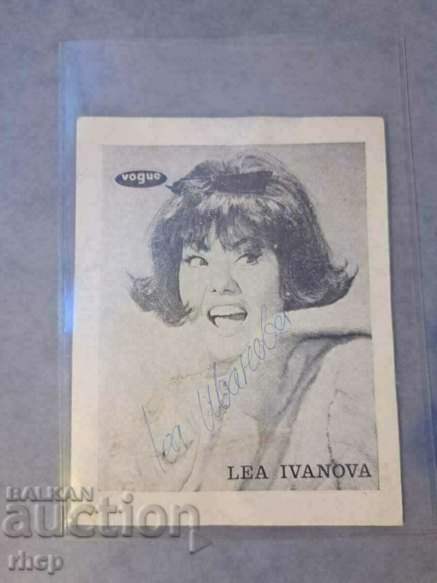 Αυτόγραφο Lea Ivanova