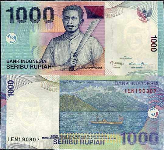 ZORBA TOP AUCTIONS INDONESIA 1000 RUBIES 2012 UNC
