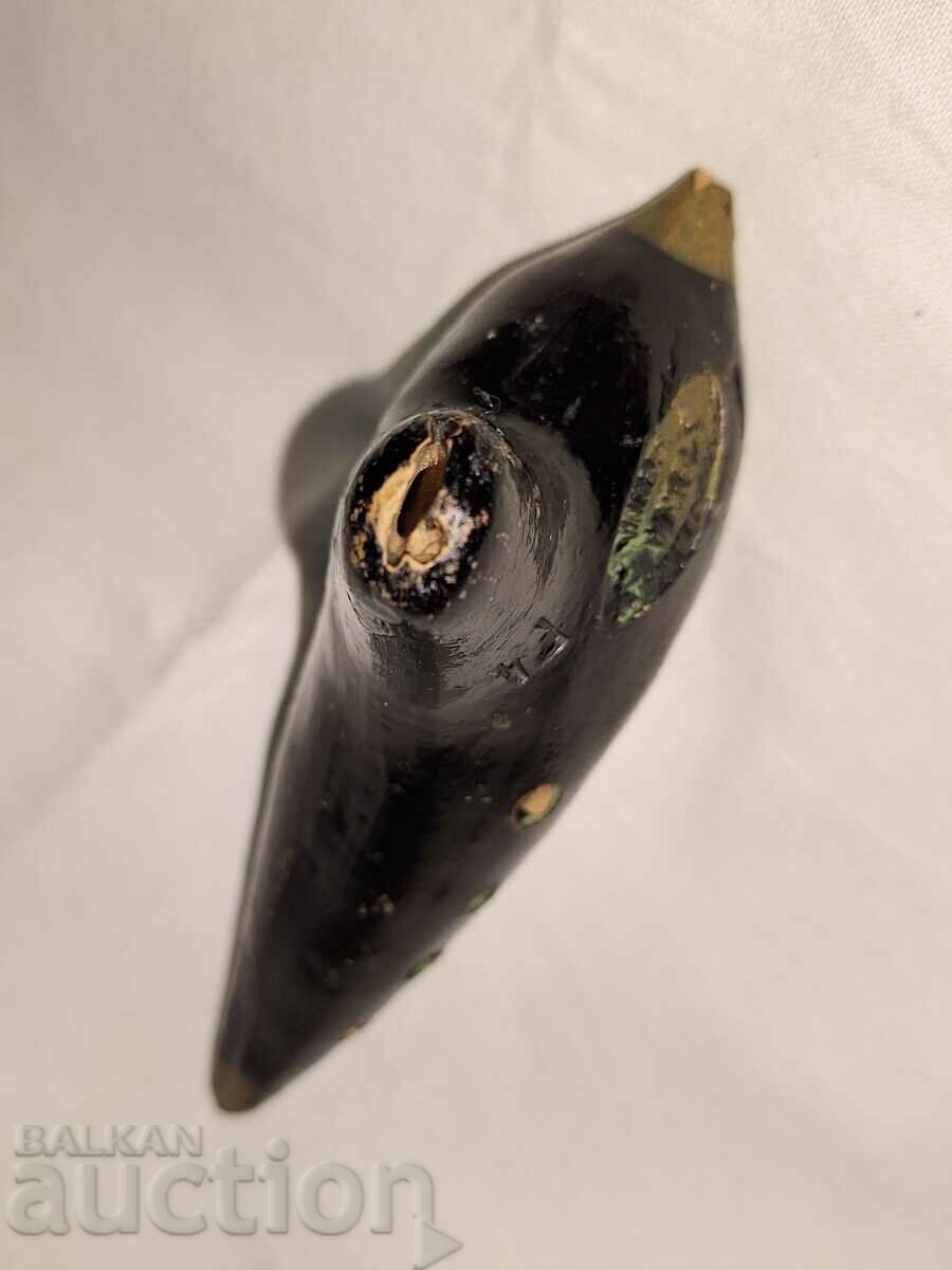 Ocarina veche din ceramica cu stampila - 6