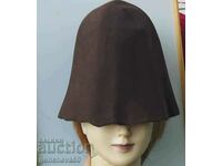 Fashionable hooded hat, wool rabbit felt cone