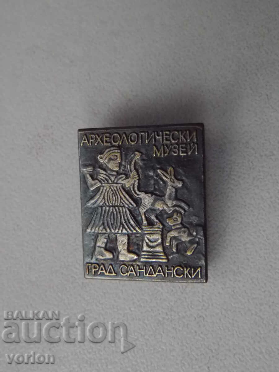 Badge: Sandanski City Archaeological Museum.