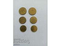 Coins 10 20 50 BGN 1997