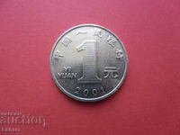 1 Yuan 2001 China